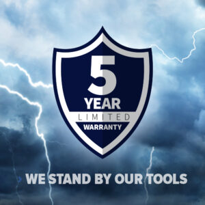5 Year Limited Warranty - We Stand By Our Tools